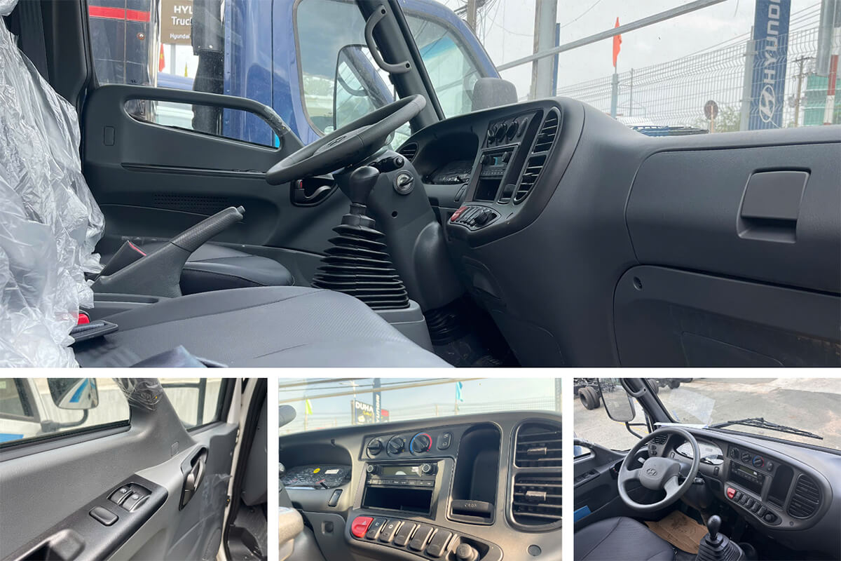 Cabin Hyundai W750 được thiết kế khá rộng rãi